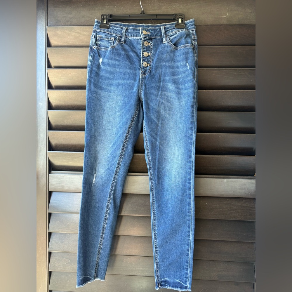 Old Navy Rockstar Super Skinny High Rise Secret Slim Pockets Size 8 Cropped